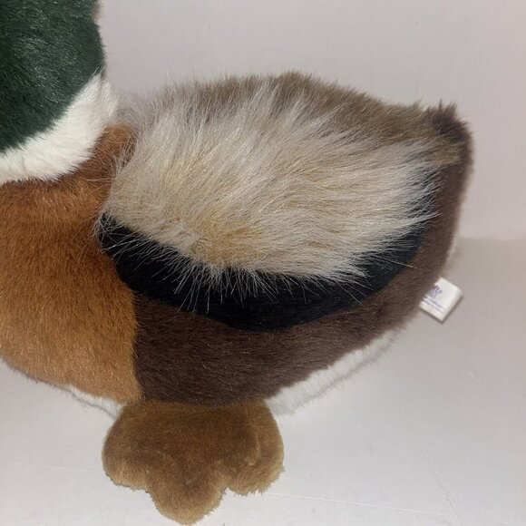 Mallard Duck Plush Soft Classics Green Brown Cream Fussy Wings Approx 10" tall - Picture 3 of 13